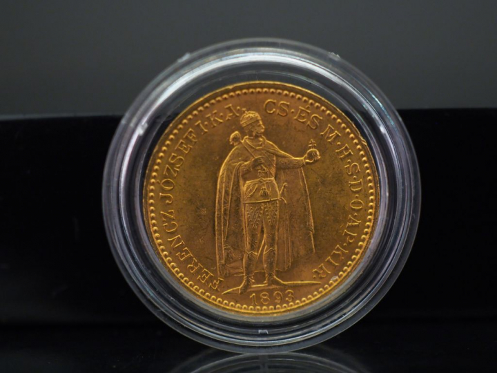 Pièce de 20 Couronnes or, François-Joseph, 1893. FRAIS ACHETEURS 5% TT