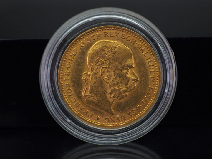 Pièce de 20 Couronnes or, François-Joseph d'Autriche, 1893. FRAIS ACHE