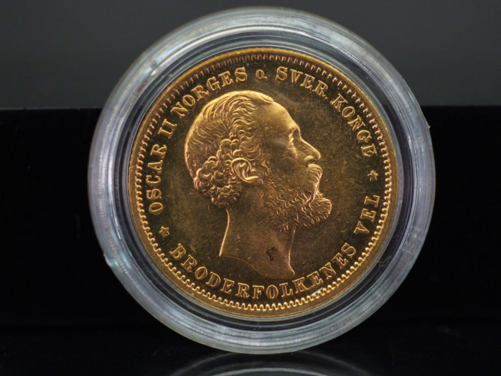 Pièce de 20 Kroner or, 1878.  FRAIS ACHETEURS 5% TTC.   