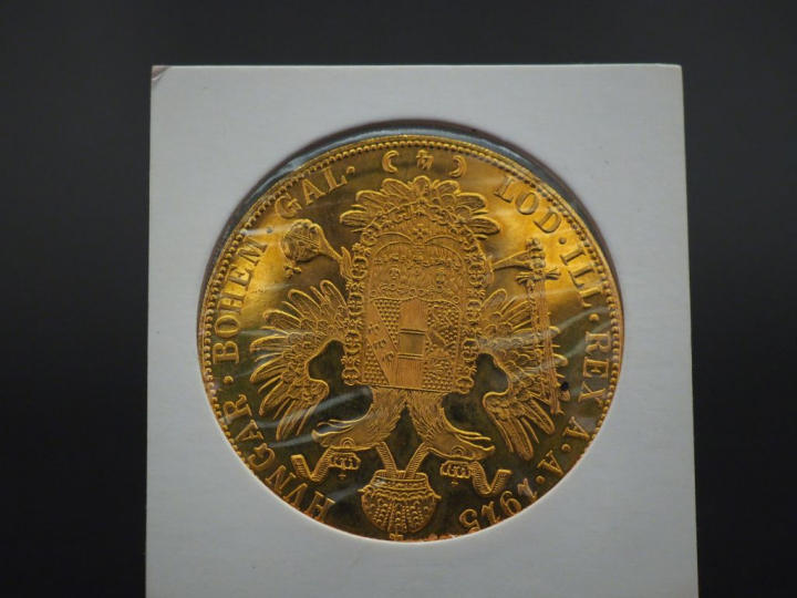 Pièce de 4 Ducats or, François-Joseph Ier, 1915. FRAIS ACHETEURS 5% TT