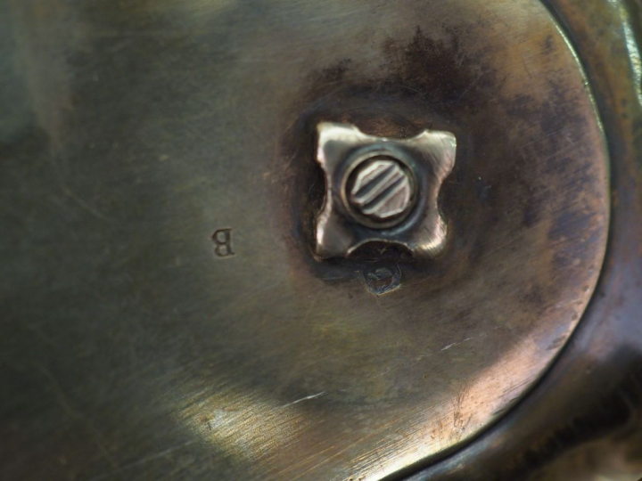 Paire de salerons double Napoléon III de style rocaille en argent, poi