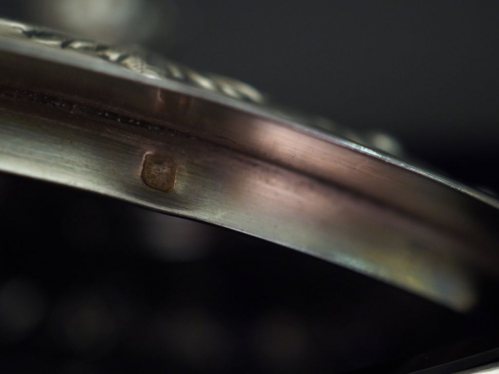 Sucrier Napoléon III de style Louis XV en argent, poinçon Minerve, déc