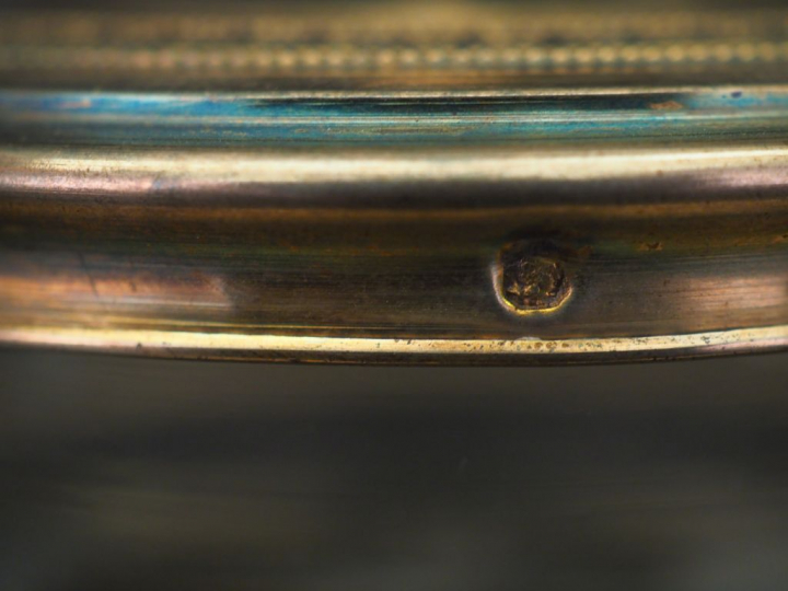 Sucrier de style Louis XVI en cristal et vermeil, poinçon Minerve, à d