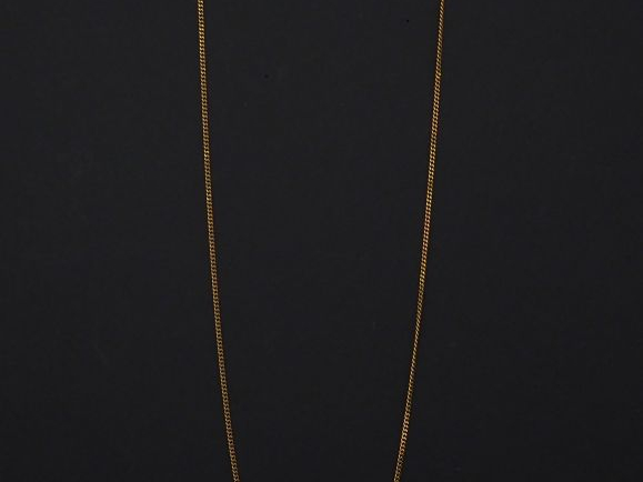 Chaine en or jaune, maille gourmette. Long. 55,5 cm Poids. 5,53 g   