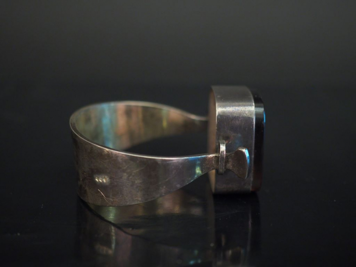 Vivianna TORUN (dans le goût de) Bracelet en argent, serti en son cent