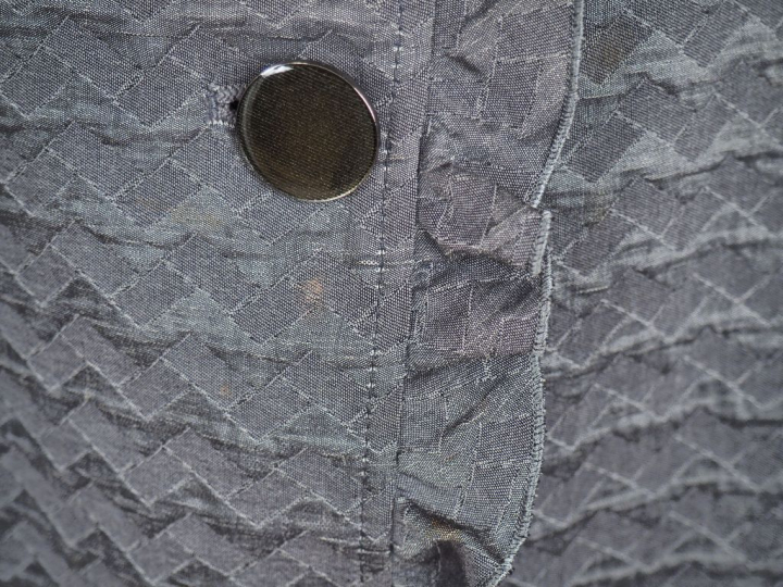 ARMANI Collezioni Veste courte en ramie, coton et soie, de couleur gri