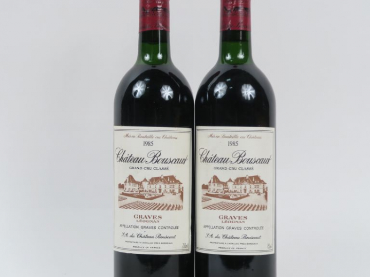 2 BOUTEILLES CHÂTEAU BOUSCAUT GCC GRAVES - 1985 - LB