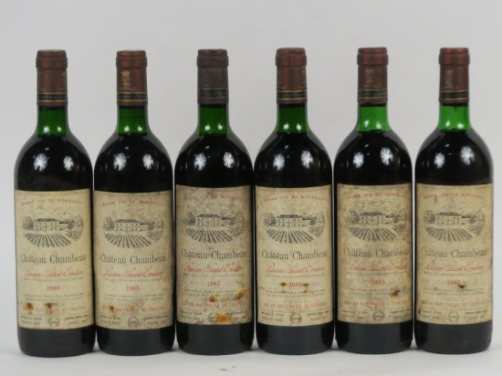 6 CHÂTEAU CHAMBEAU LUSSAC ST EMILION - 1985 - LB/ELA