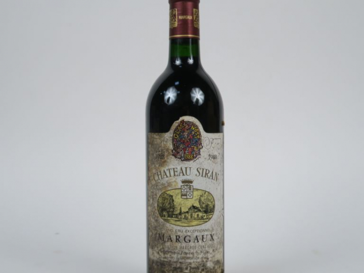 1 BOUTEILLE CHÂTEAU SIRAN MARGAUX - 1988 - ETS