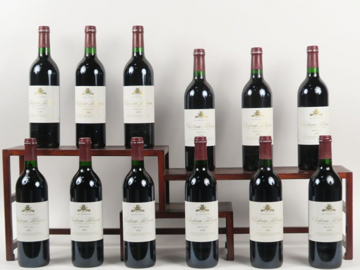 12 BOUTEILLES CHÂTEAU PIBRAN CB PAUILLAC  - 1993 - CBO