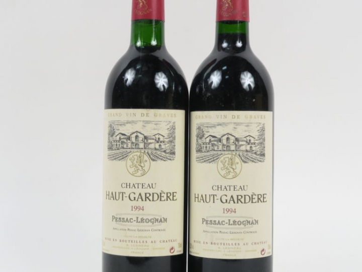 2 BOUTEILLES CHÂTEAU HAUT GARDERE GRAVES - 1994 - BG