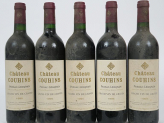 Vente aux enchères 5 BOUTEILLES CHÂTEAU COUHINS PESSAC LEOGNAN - 1995 - 2 ELS