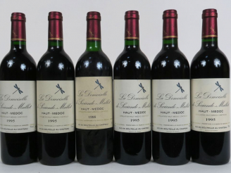 Vente aux enchères 6 BOUTEILLES LA DEMOISELLE DE SOCIANDO MALLET - 1995 - 1 LB