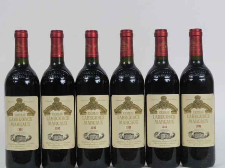 6 BOUTEILLES CHÂTEAU LABEGORCE MARGAUX - 1996 