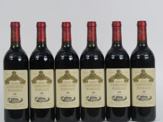 Vente aux enchères 6 BOUTEILLES CHÂTEAU LABEGORCE MARGAUX - 1996 