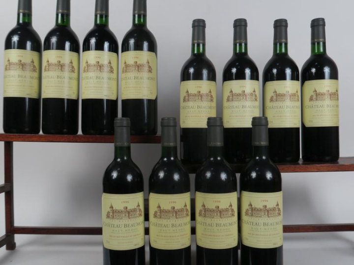12 BOUTEILLES CHÂTEAU BEAUMONT CB HAUT MÉDOC - 1996