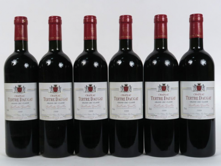 6 BOUTEILLES CHÂTEAU TERTRE DAUGAY GC ST EMILION - 1999 - CBO