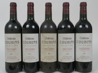 Vente aux enchères 5 BOUTEILLES CHÂTEAU COUHINS PESSAC LEOGNAN - 2001 - 2 ELS