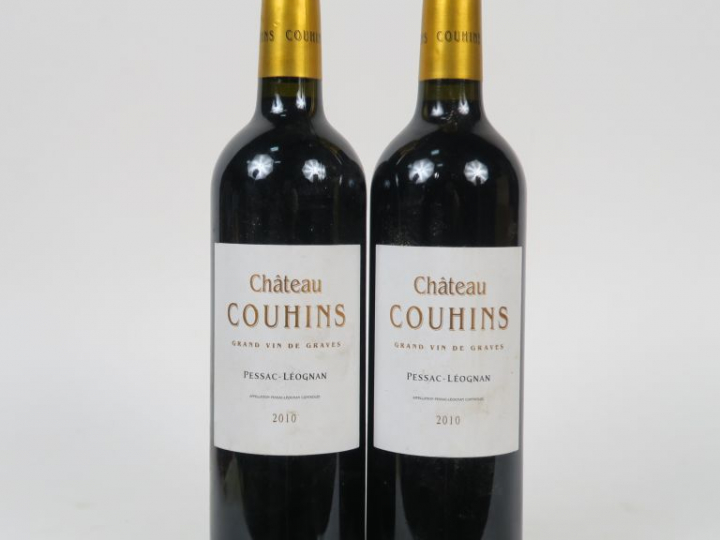 2 BOUTEILLES CHÂTEAU COUHINS PESSAC LEOGNAN - 2010