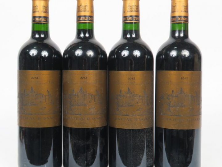 4 BOUTEILLES CHÂTEAU D'ISSAN GCC MARGAUX - 2012