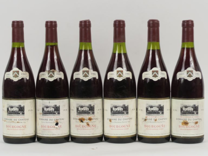 6 BOUTEILLES BOURGOGNE DOMAINE DU CHÂTEAU - 1985 - ETLA