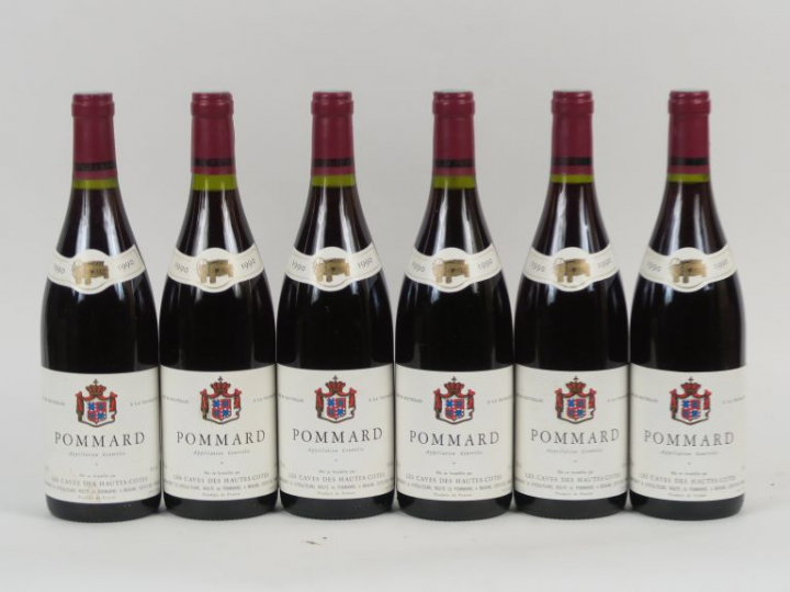 6 BOUTEILLES POMMARD LES CAVES DE HAUTES COTES - 1990