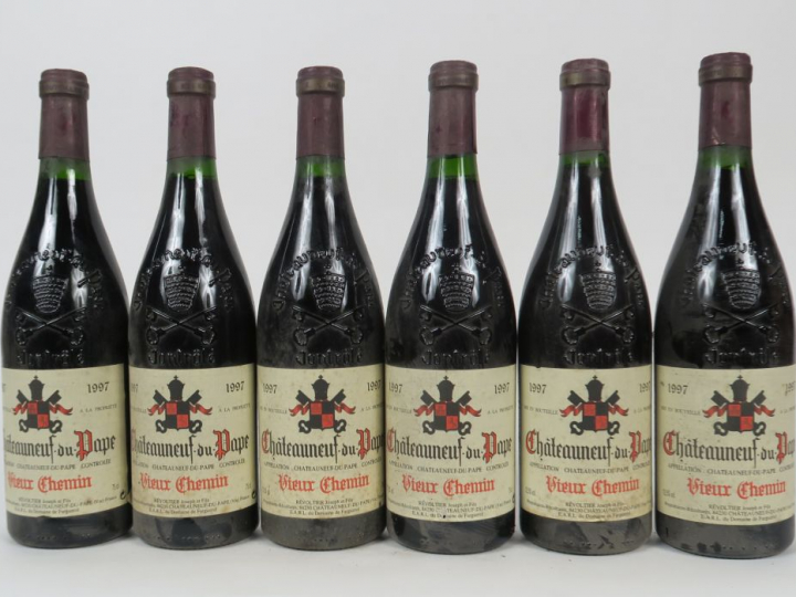 6 BOUTEILLES CHÂTEAUNEUF DU PAPE VIEUX CHEMIN REVOLTIER JOSEPH ET FILS