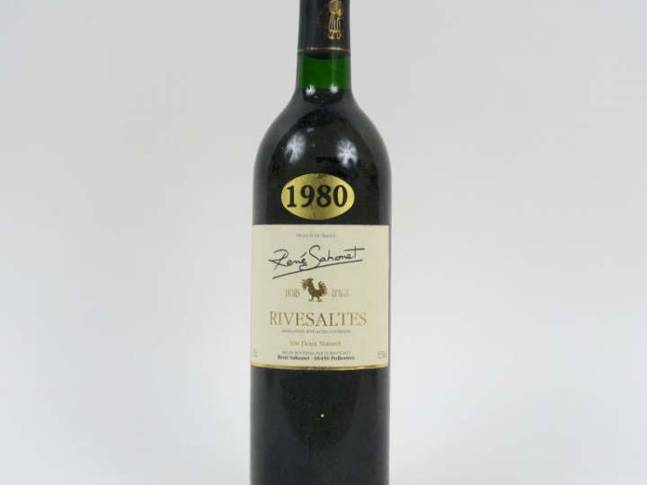 1 BOUTEILLE RIVESALTES RENÉ SABONET - 1980