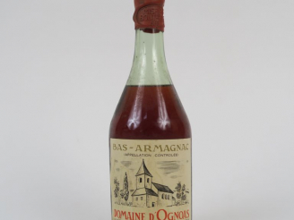 Vente aux enchères 1 BOUTEILLE BAS ARMAGNAC DOMAINE D'OGNOAS 47° - 1973 - MISE : 1988