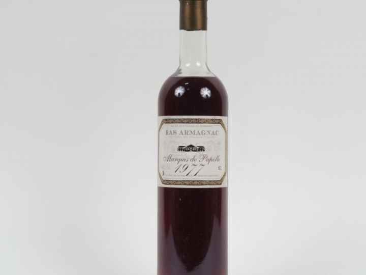 1 BOUTEILLE (50 CL) BAS ARMAGNAC MARQUIS DE PAPOLLE - 1977