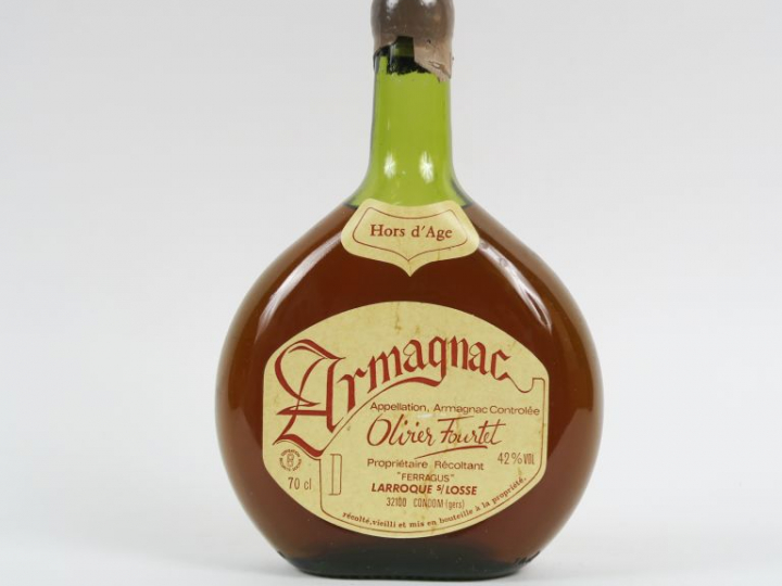 1 BOUTEILLE ARMAGNAC 'HORS D'ÂGE' OLIVIER FOURTET 42°- COFFRET