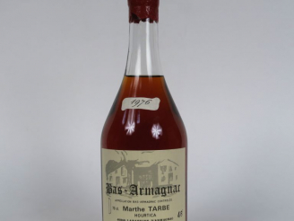 Vente aux enchères 1 BOUTEILLE BAS ARMAGNAC MARTHE TARBE 46°- 1976