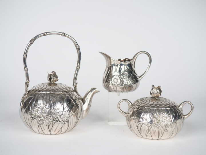 Japon, XIX-XXe siècle,  Hirata Shigemitsu (1855-1926) Service à thé en