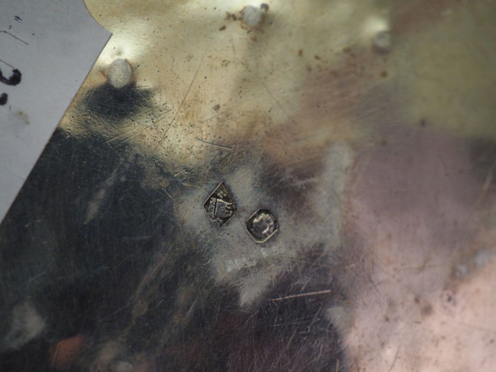 Ensemble comprenant :  - une louche à crème en argent, poinçon Minerve