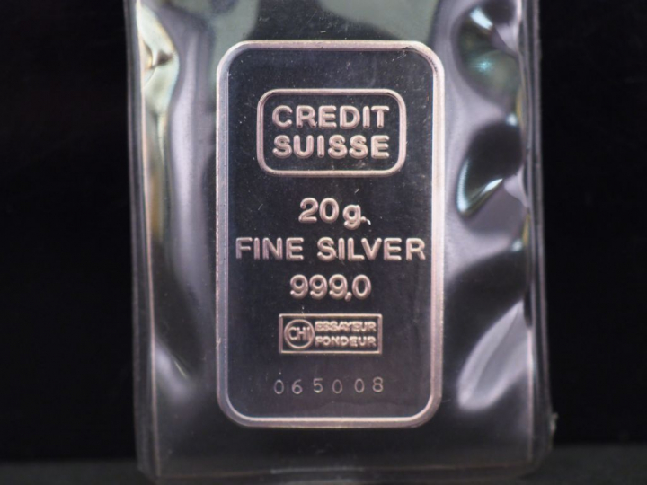 Lingotin en argent 999. Numéroté 065008. Poids. 20 g   