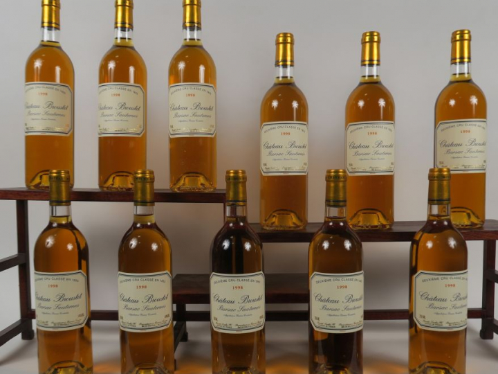 11 BOUTEILLES CHÂTEAU BROUSTET BARSAC SAUTERNES - 1998