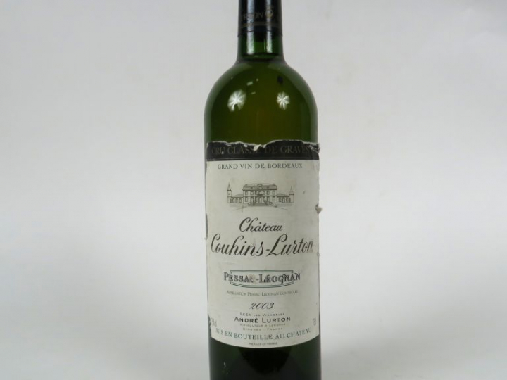 1 BOUTEILLE CHÂTEAU COUHINS LURTON PESSAC LEOGNAN - 2003 - ELA