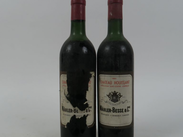 2 BOUTEILLES CHÂTEAU HOUISSANT MÄHLER BESSE   CIE - 1962 - 1 PRESUMEE 
