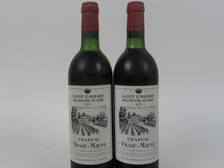 2 BOUTEILLES CHÂTEAU FRANC MAYNE GCC SAINT EMILION - 1979 - 1 LB