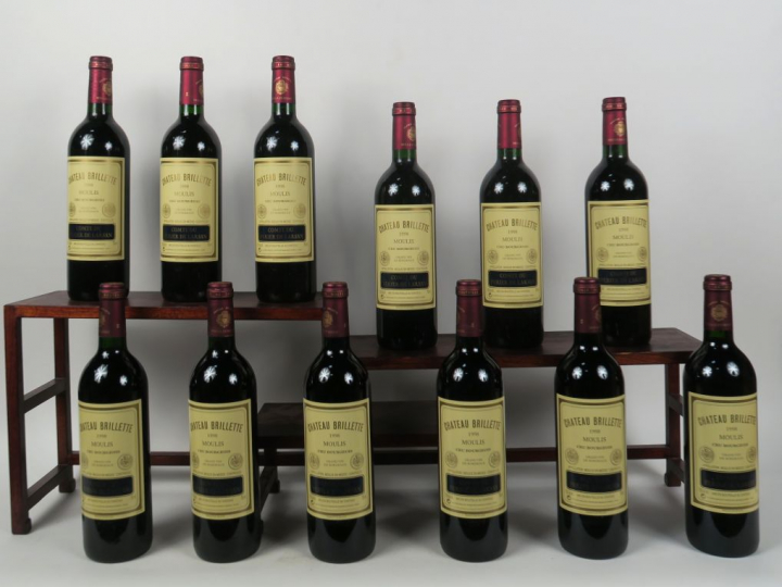 12 BOUTEILLES CHÂTEAU BRILLETTE MOULIS - 1998