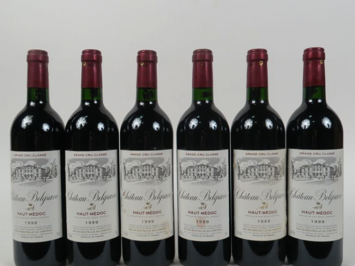 6 BOUTEILLES CHÂTEAU BELLEGRAVE HAUT MEDOC - 1999 - ETLT