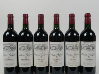 Vente aux enchères 6 BOUTEILLES CHÂTEAU BELLEGRAVE HAUT MEDOC - 1999 - ETLT