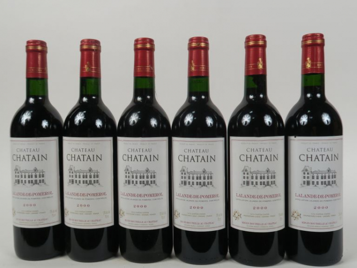 6 BOUTEILLES CHÂTEAU CHATAIN LALANDE DE POMEROL - 2000
