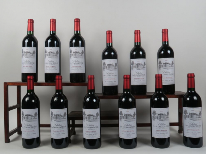 12 BOUTEILLES CHÂTEAU LA COMMANDERIE SAINT ESTEPHE - 2000 - ETLT