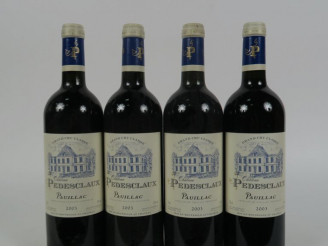 Vente aux enchères 4 BOUTEILLES CHÂTEAU PEDESCLAUX GCC PAUILLAC - 2003