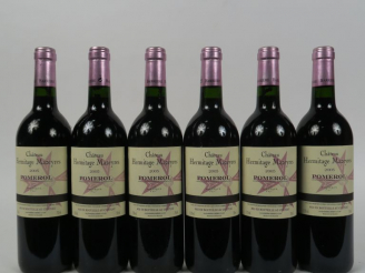 Vente aux enchères 6 BOUTEILLES CHÂTEAU HERMITAGE MAZEYRES POMEROL - 2005