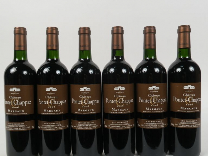 6 BOUTEILLES CHÂTEAU PONTET CHAPPAZ MARGAUX - 2006