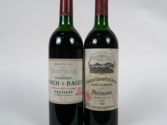 Vente aux enchères 2 BOUTEILLES : 1 CHÂTEAU LYNCH BAGES GCC PAUILLAC 1985 MEP/ETLT/CAPS A
