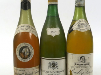 Vente aux enchères 3 BOUTEILLES : 1 MEURSAULT SAINTE-ANNE PATRIARCHE PÈRE ET FILS 1957 6,