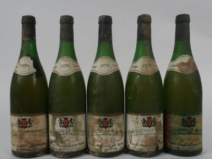 5 BOUTEILLES CHÂTEAUNEUF DU PAPE 'LES CEDRES' PAUL JABOULET AINE - 197